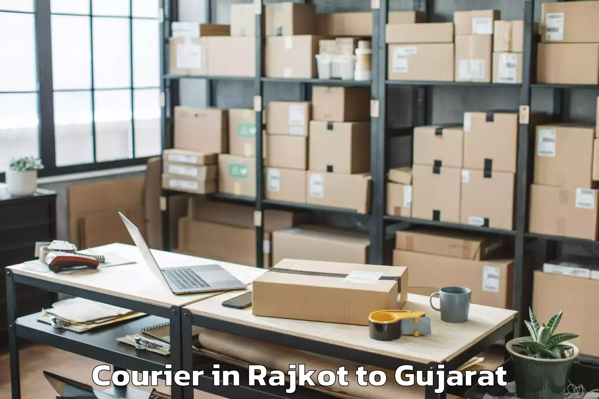 Trusted Rajkot to Deendayal Port Trust Courier